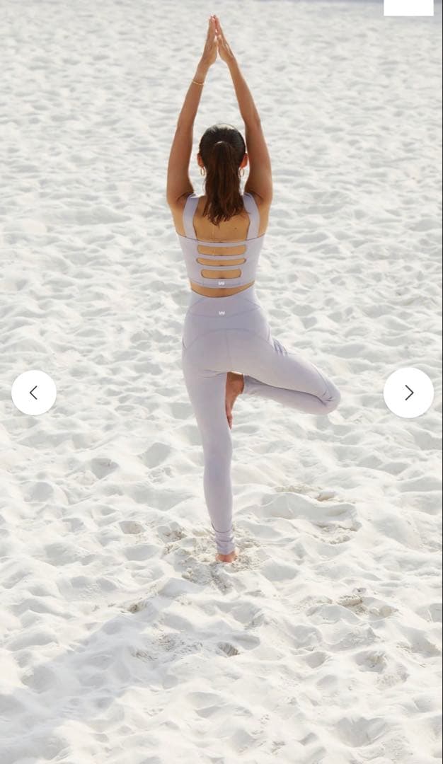 新品・未使用・Werthy 野沢和香　トップス　カラー　ラベンダー　YOGA