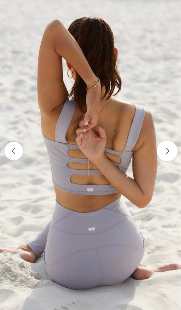 新品・未使用・Werthy 野沢和香　トップス　カラー　ラベンダー　YOGA