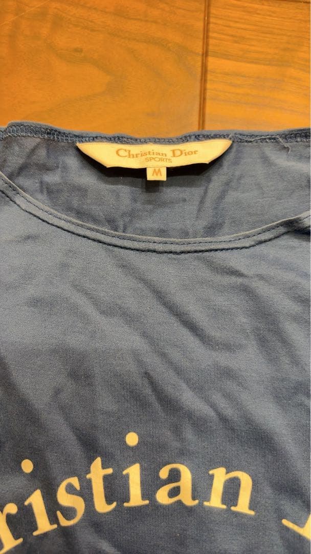 Christian Dior スポーツ Tシャツ Mサイズ 青