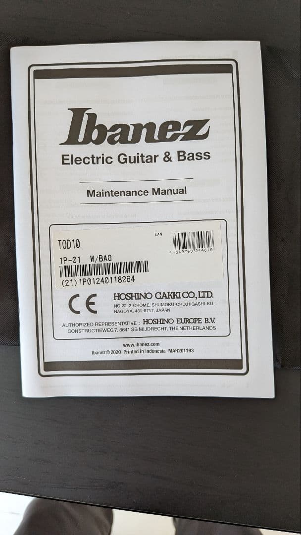 Ibanez tod10と付属品セット