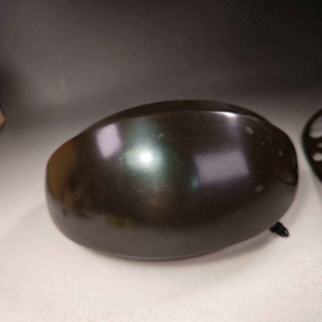 イ724 花入『釜屋　二代　藤井喜左衛門』『砂張銅　釣舟　共箱』花器　花瓶茶道具