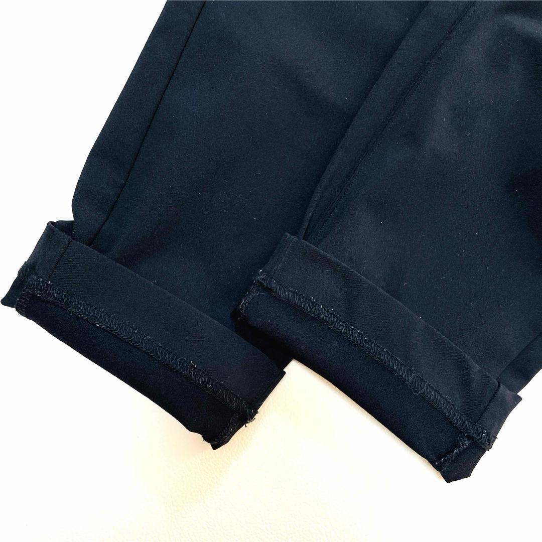 6602【美品】TFW49 ロングパンツ　スリムパンツ　ストレッチ　ブラック