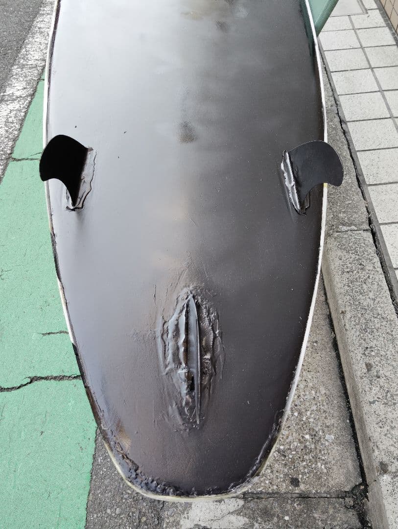 ファンボードソフトボードロングボード8.0クロコダイルスキン 横浜市南区引き取り