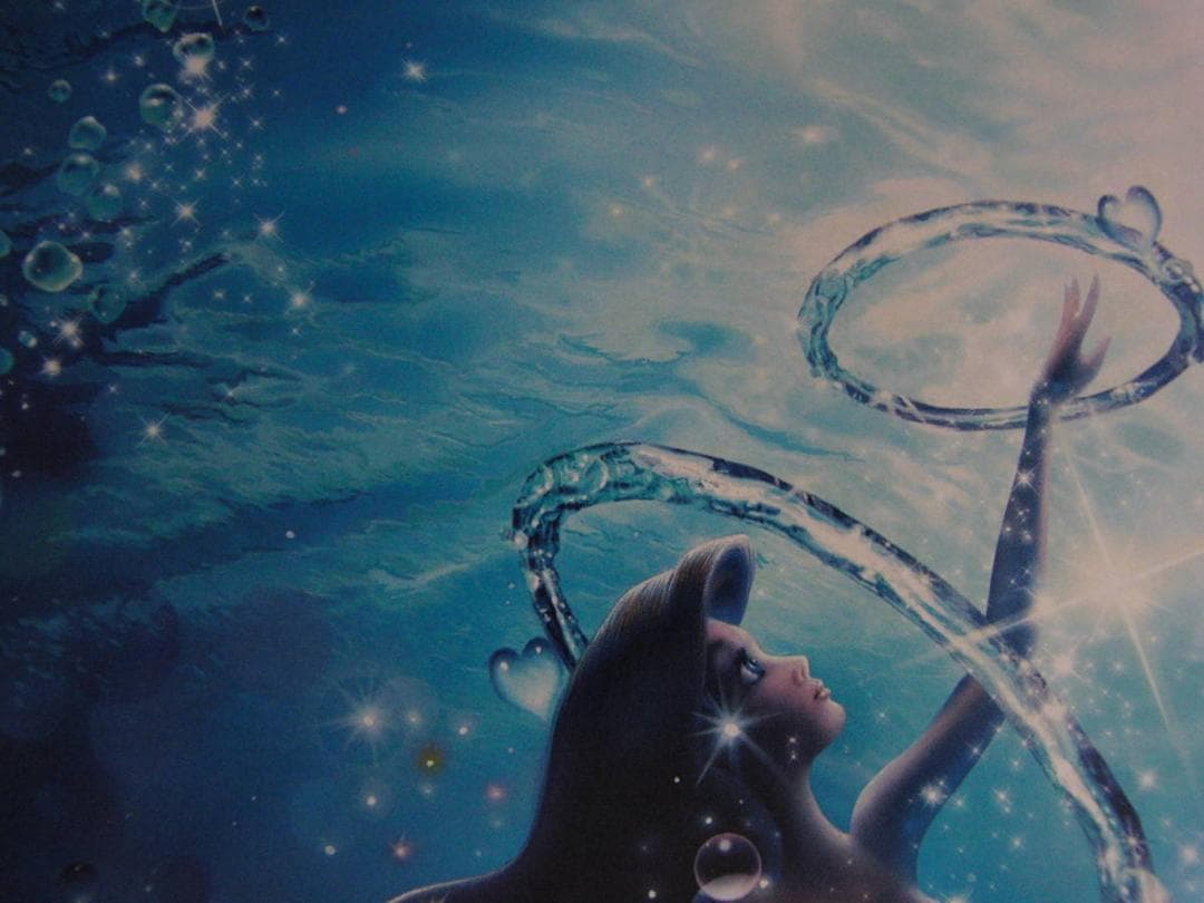 クリスチャン・ラッセン、【リーチング　フォー　ラブ】、希少な額装用画集より