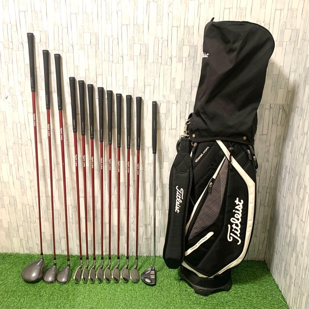 高級タイトリストバッグ付 アダムスゴルフ 初心者おすすめメンズゴルフセット12本