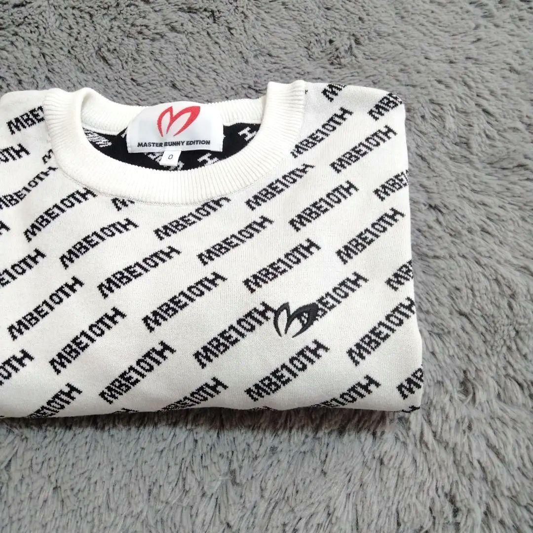 MASTER BUNNY♡ロゴ*総柄*ニット♡S ゴルフ/スポーツ