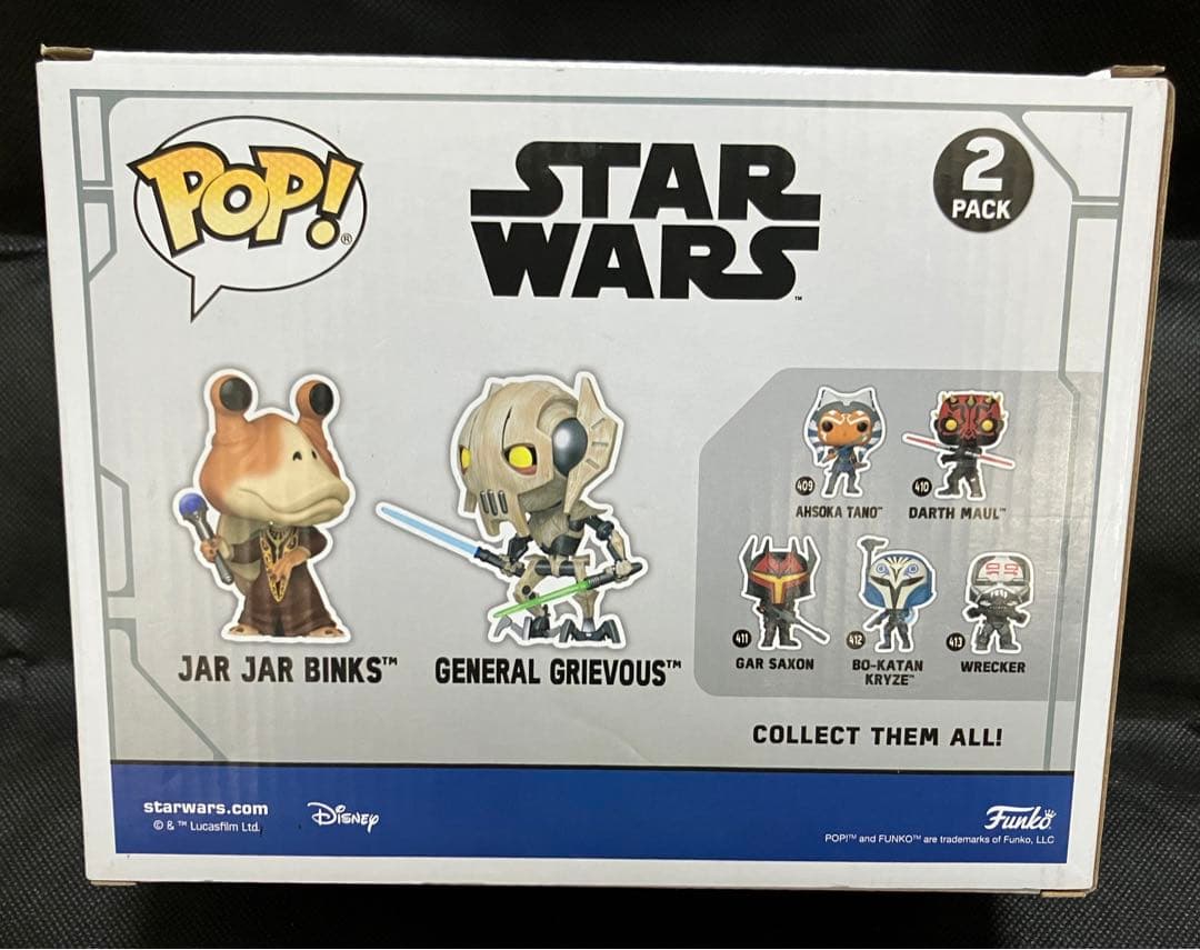 【新品未開封】funko pop クローンウォーズ　ジャージャー　グリーヴァス