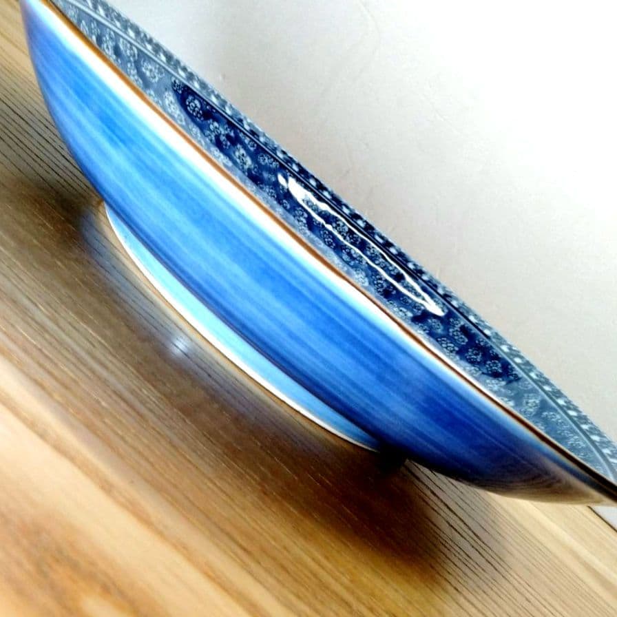 ☆ 加藤利昌 清水焼 染付大皿