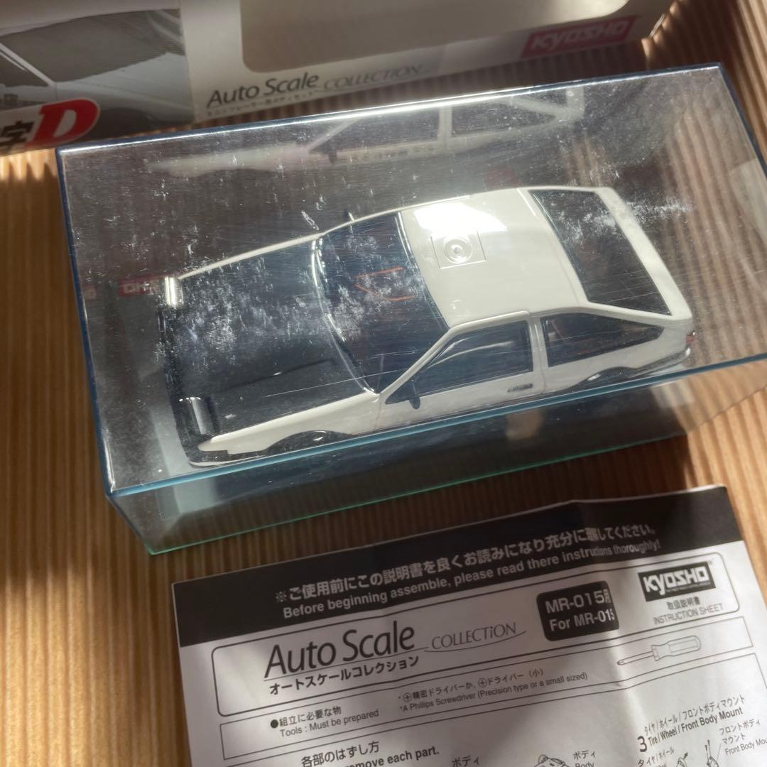 京商 頭文字D AE86トレノ カーボンボンネット仕様　オートスケール　ミニッツ