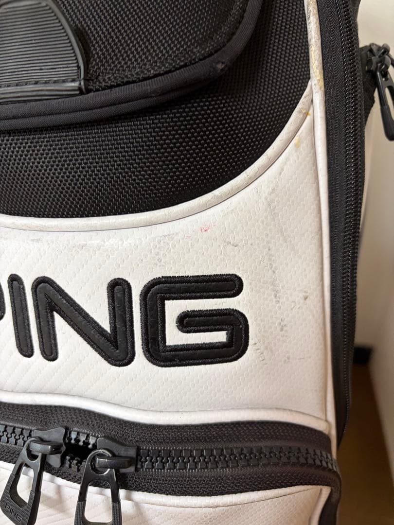 PING キャディバッグ ホワイト・ブラック