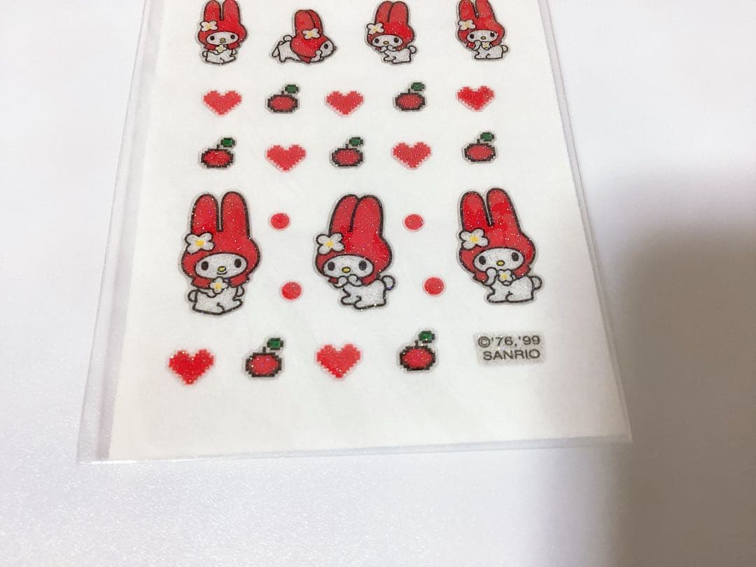 平成レトロ サンリオ ❤︎マイメロ❤︎ ❤︎キキララ❤︎ エンボスラメシール 5枚セット