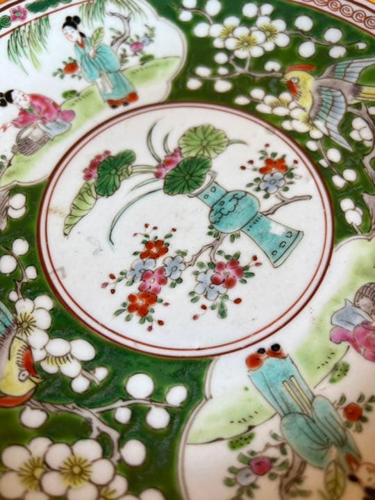 古美術 陶芸中国  中国 古美术 伊万里 九谷 染付花瓶 置物