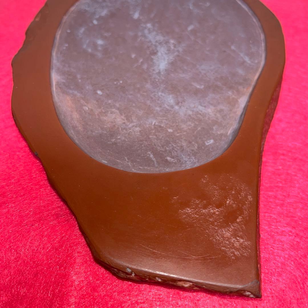 ⭕️岩手県　紫雲石硯　佐藤鉄三郎　希少　20cm超　かなり古い作　石紋綺麗