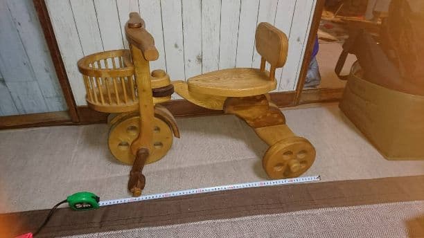 ハンドメイド木製 三輪車