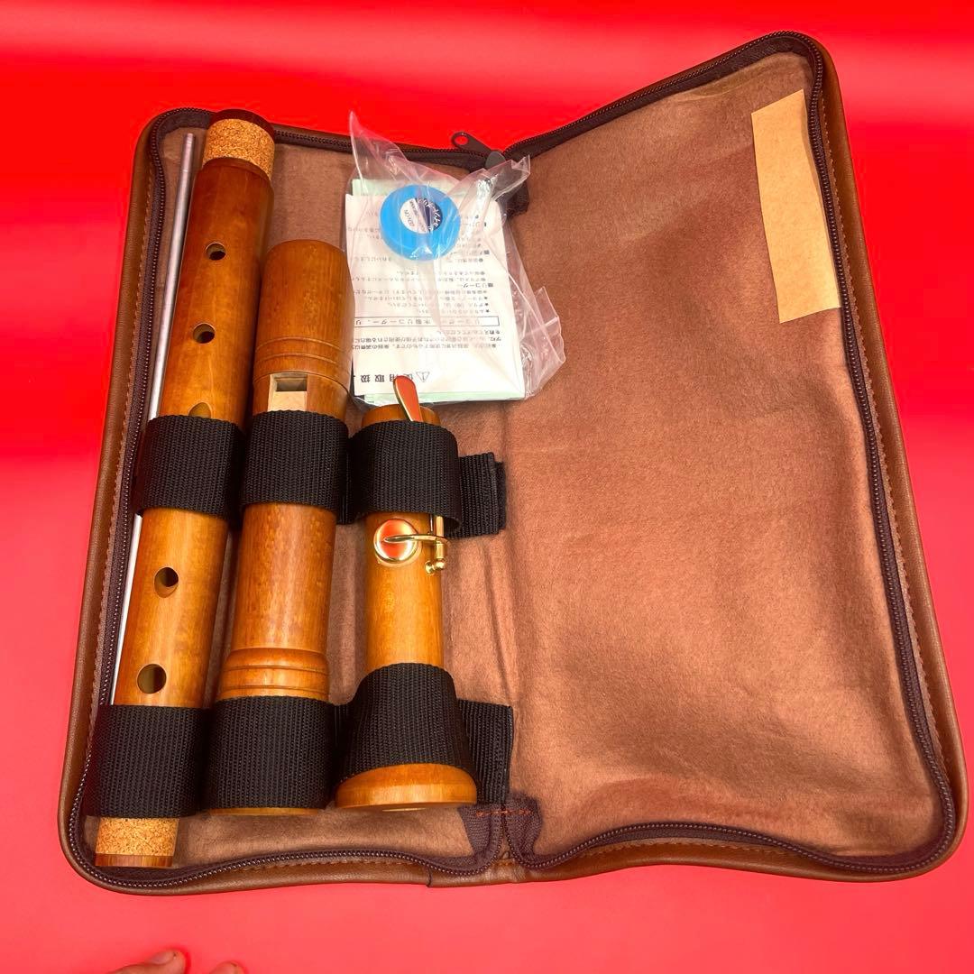 ゼンオンZEN-ON 2000B 木製 テナーリコーダー 3パーツ ケース付き