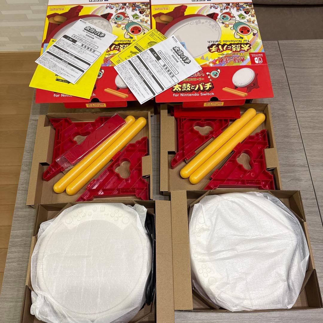 太鼓の達人　豪華セット　ソフト＆太鼓とバチ2セット　ドンダブルフェスティバル