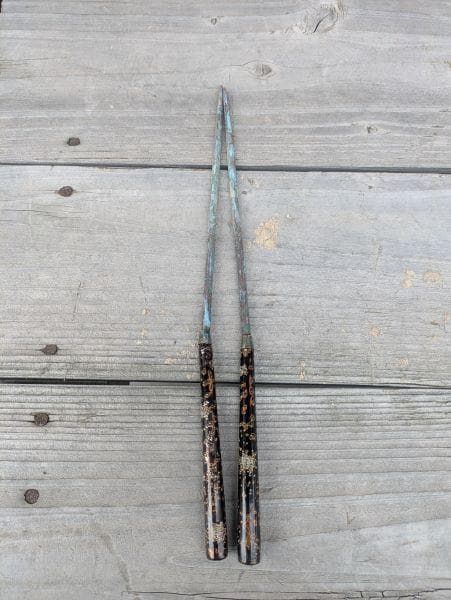 Y【中古】昭和レトロ 木製 囲炉裏 五徳 古道具 火鉢？専用木箱有り