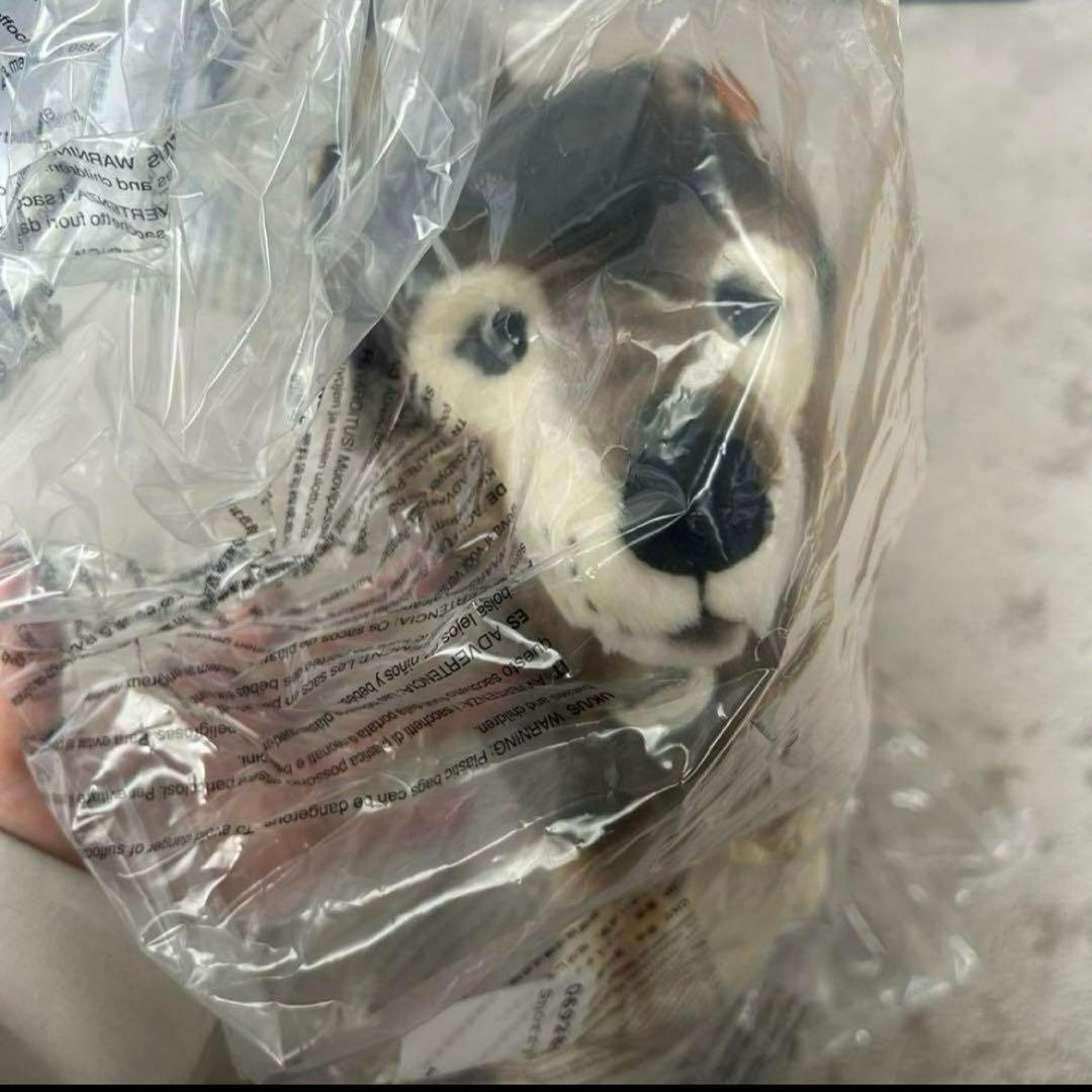 シュタイフオオカミ おおかみぬいぐるみ　オオカミ　狼　正規品シュタイフ　出産祝い