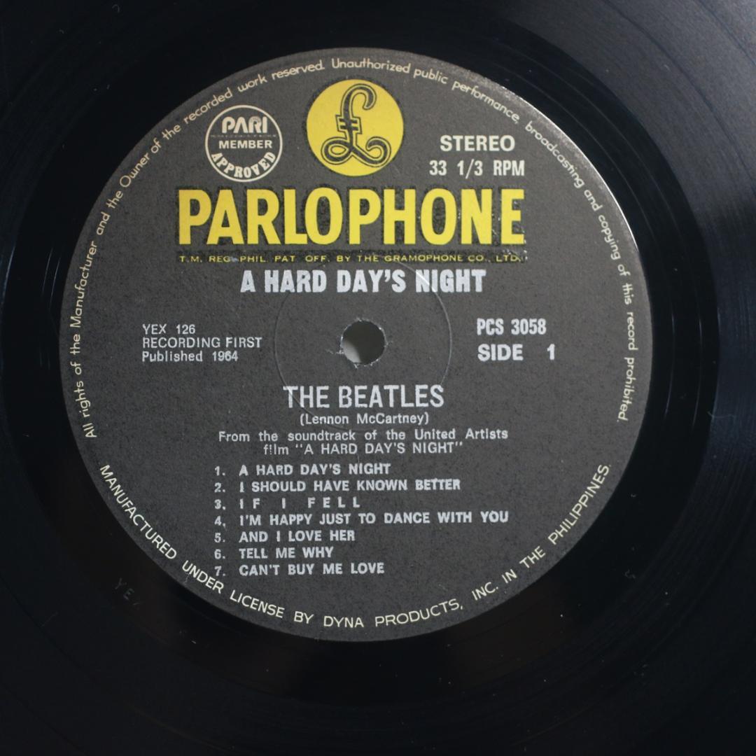 The Beatles A Hard Day's Night フィリピン盤 LP