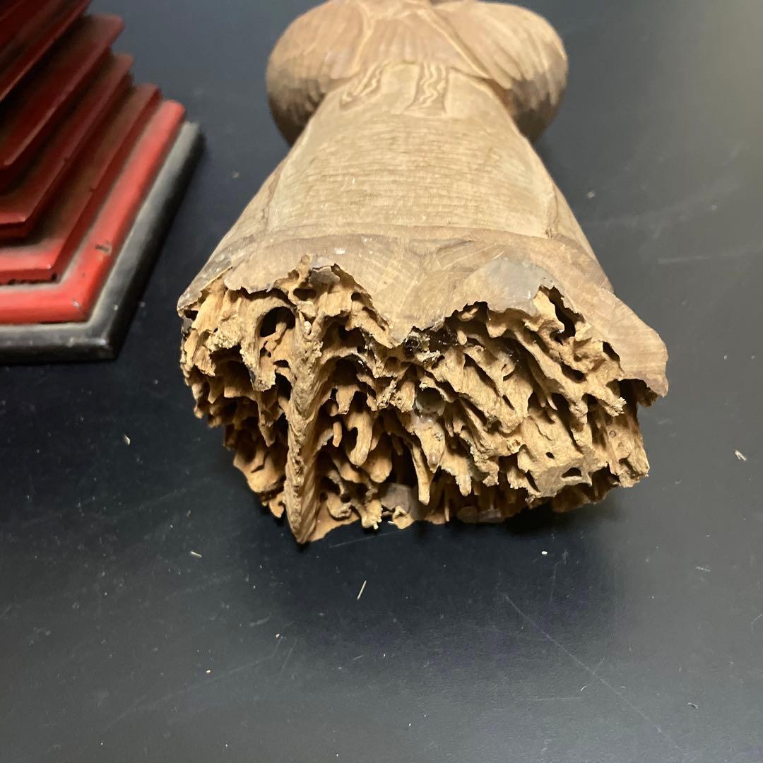 時代物　木喰仏　在名あり　仏像