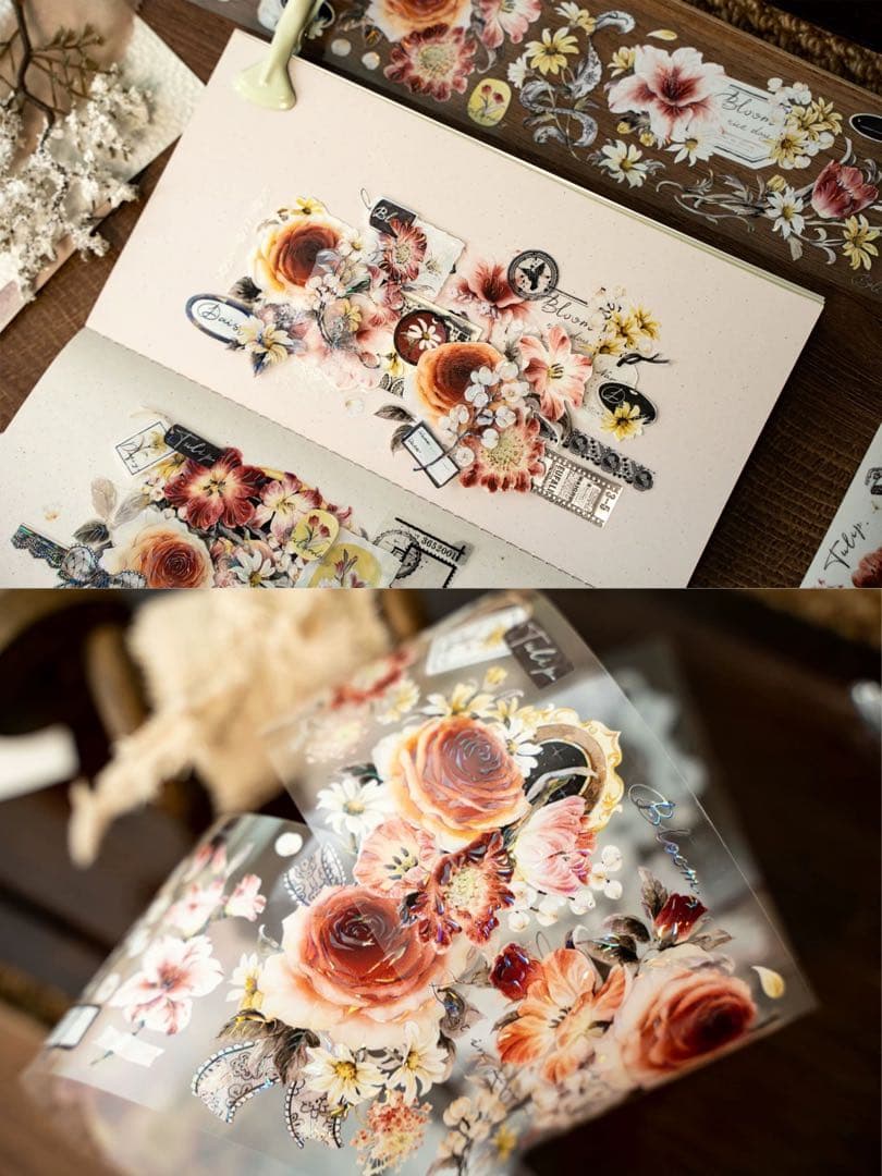 Hoshi奶芙《春野薄雾》海外マスキングテープ　マステ 【2670】