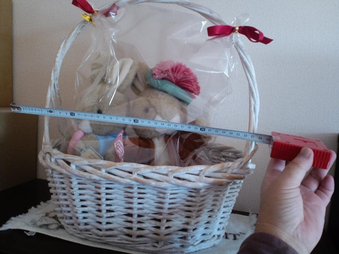 レア！！美品☆ピーターラビット　ベンジャミン　ぬいぐるみ　EDEN　かご付き