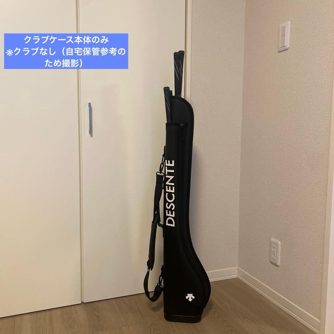 【人気 希少】デサント クラブケース 自立型 ゴルフ ブラック DESCENTE