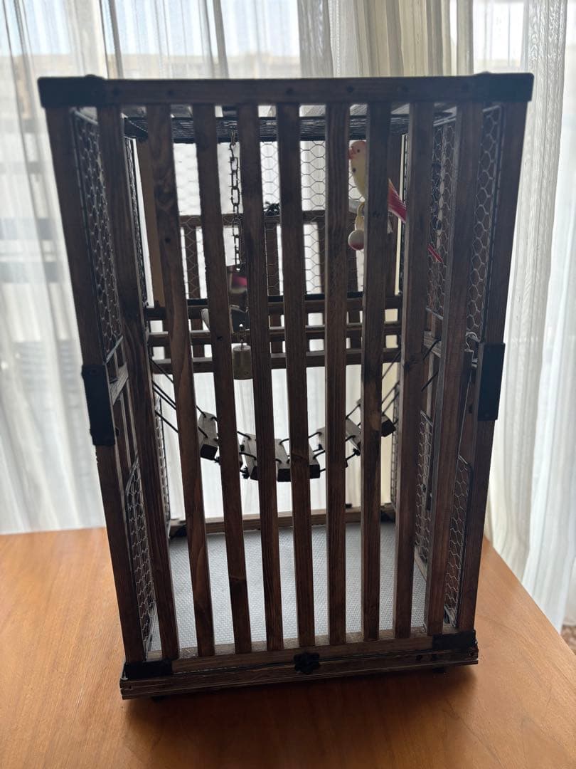 【手作り】アンティーク風　オリジナル鳥籠