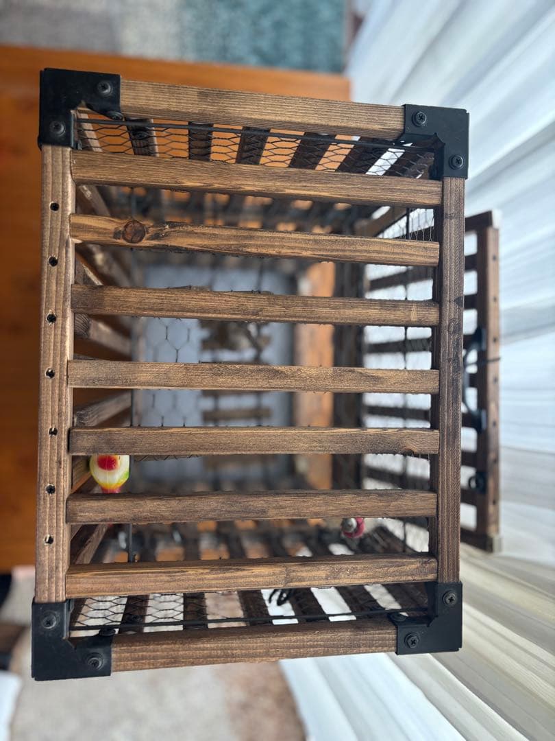 【手作り】アンティーク風　オリジナル鳥籠