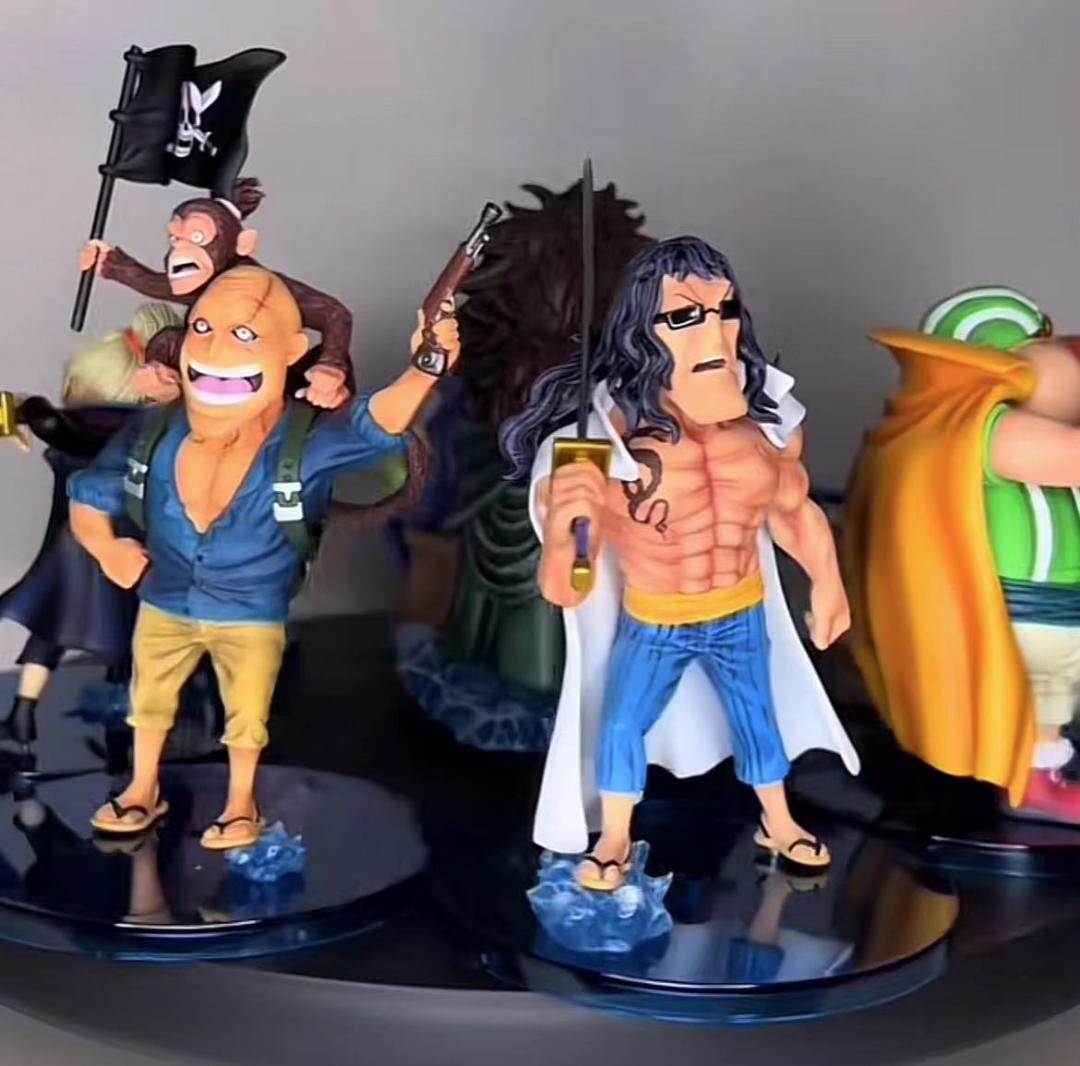 ワンピース YZ 赤髪海賊団 9点 ガレージキット ガレキ スタチューフィギュア