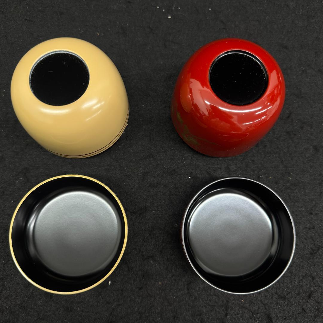 茶道具 中谷秀斉　二節句棗 共箱二重箱 共布　美品