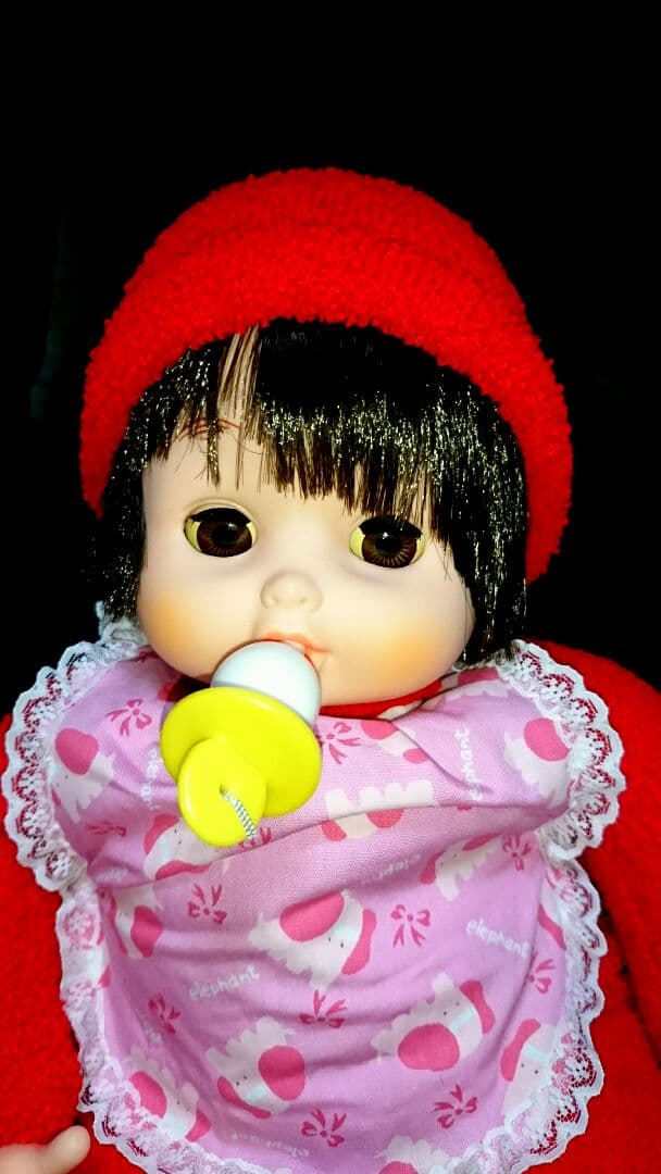 レア 新品 昭和 レトロ スリーピングアイ ベビー おしゃぶり 人形 赤ちゃん