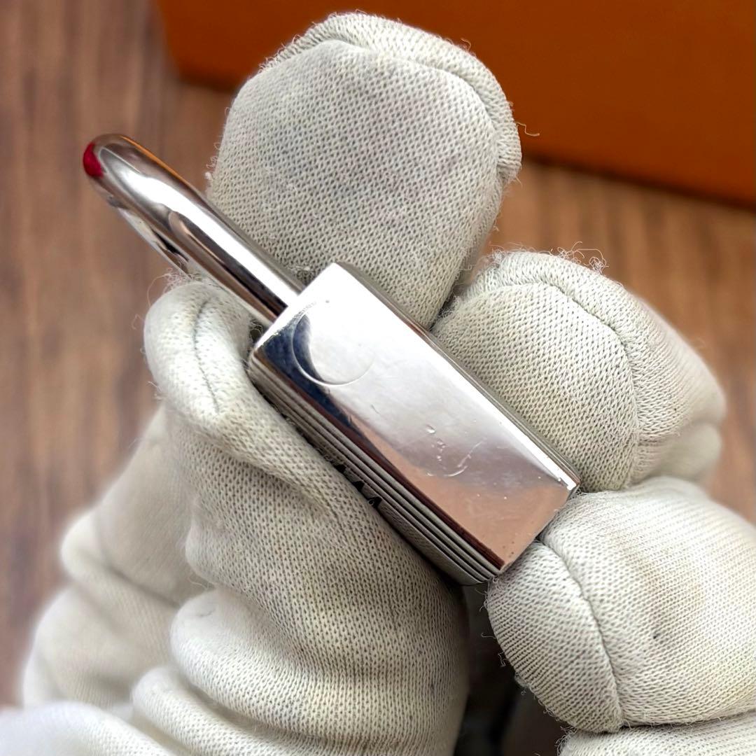 ⛄極美品⛄エルメス カデナ パドロック南京錠 鍵 no.59 シルバー#23