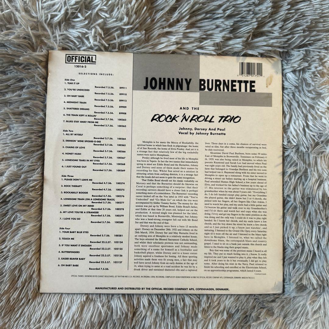 洋楽 Johnny Burnette & The Rock 'N Roll Trio