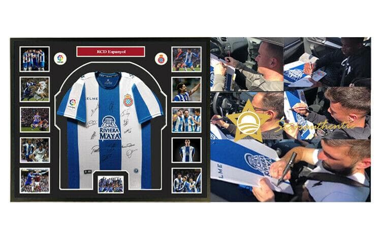 RCDエスパニョール チーム直筆サイン入りユニフォーム 武磊 SA鑑定済