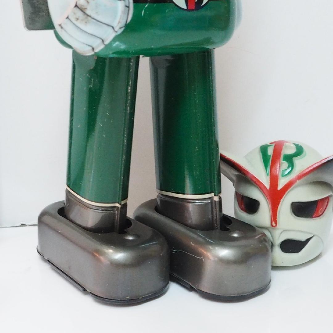 ポピー【バロム1 動作確認済】当時物ブリキ ゼンマイ歩行ロボットTIN TOY