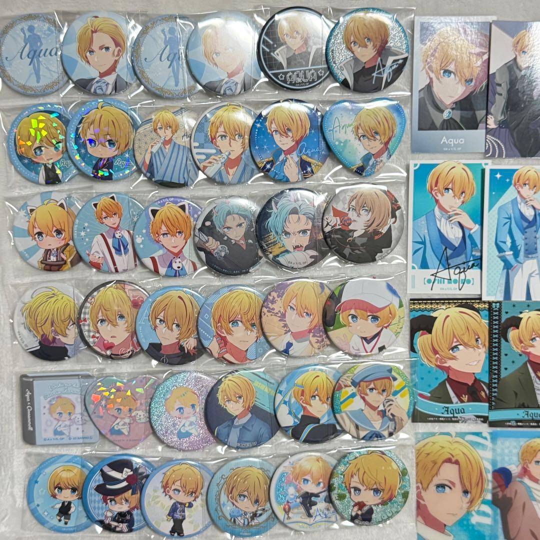 推しの子 アクア 缶バッジ チェキ アクスタ サンリオ ステッカー セット
