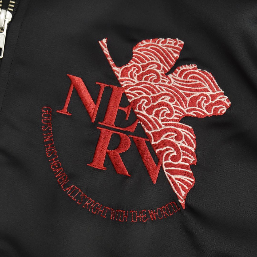 エヴァンゲリオン × NISHIKI ２号機 月下桜吹雪スカジャン XL レッド