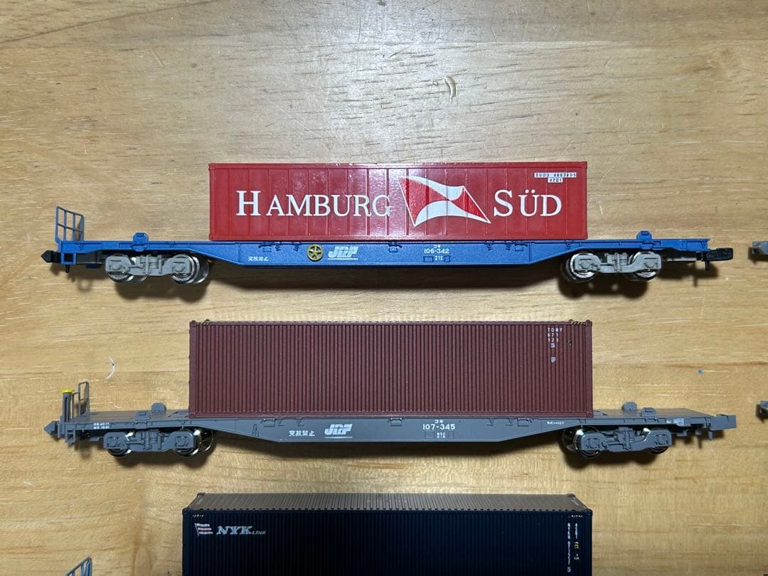 Nゲージ KATO TOMIX 朗堂 コキ 40ft 海上コンテナ 8両セット