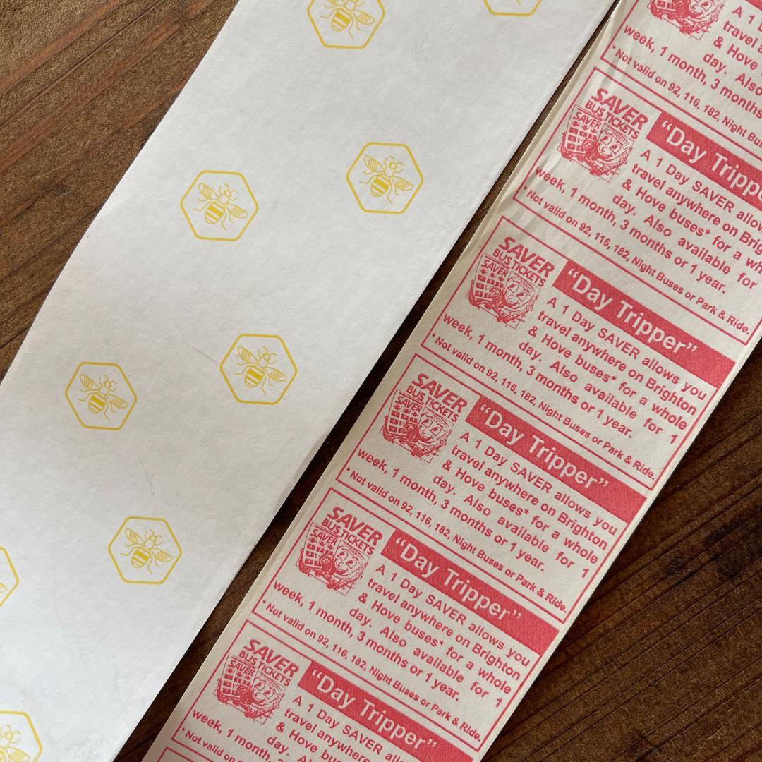 ヴィンテージ　ロールチケット③　2巻　バス　ハチ　レア　イギリス　紙もの