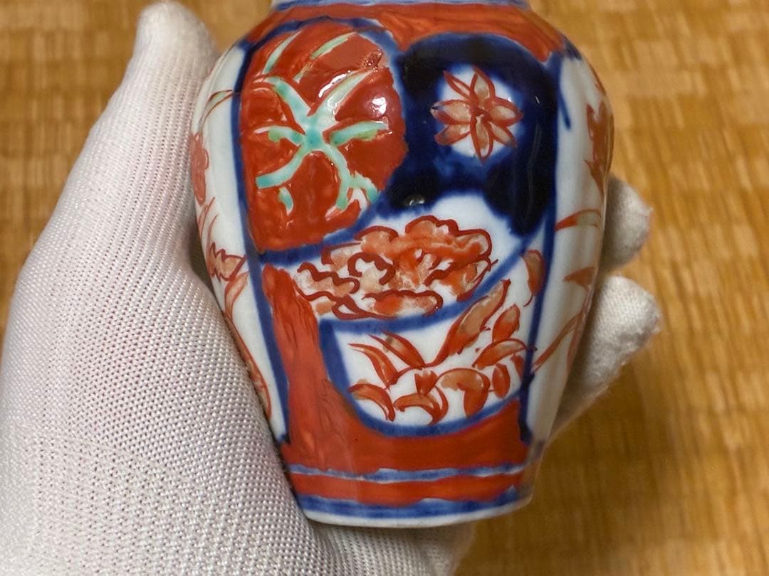 古伊万里 色絵 小壷 花入 元禄