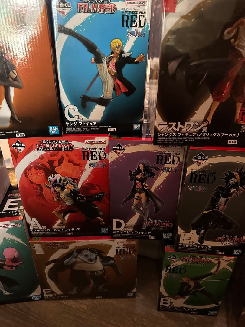 ワンピース RED フィギュアセット A〜G