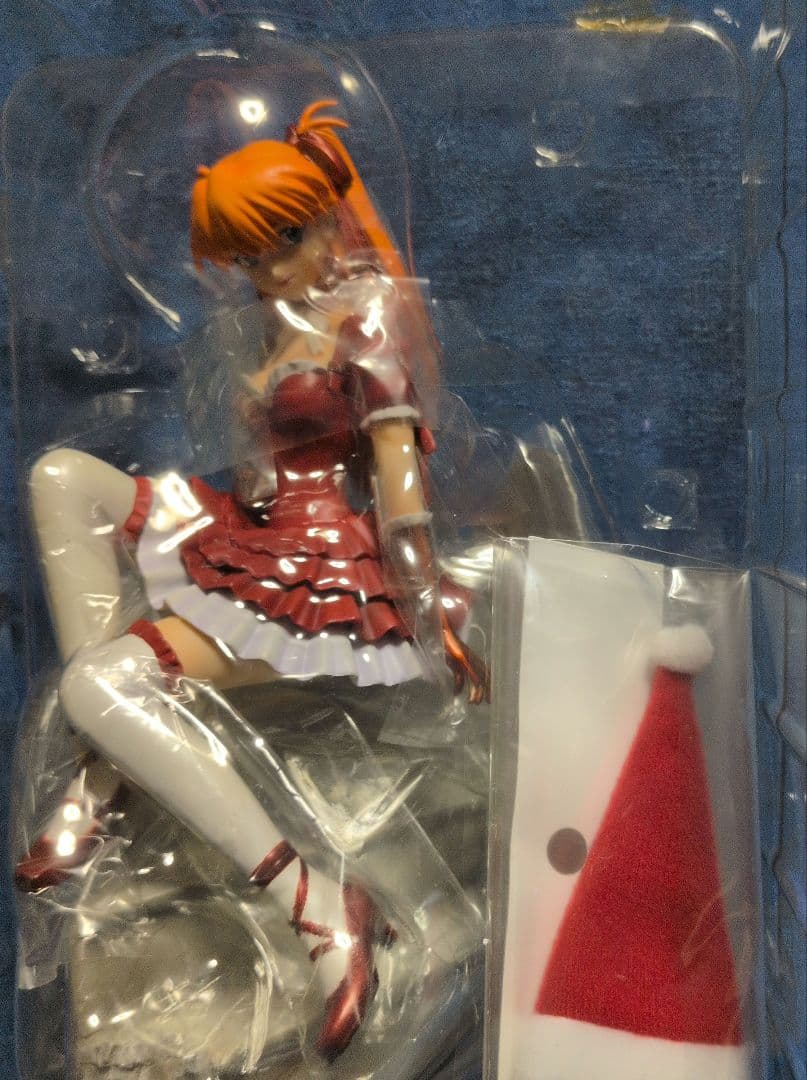 新世紀エヴァンゲリオン アスカ ゴスロリ　ver（赤)サンタ帽子付　外箱開封品