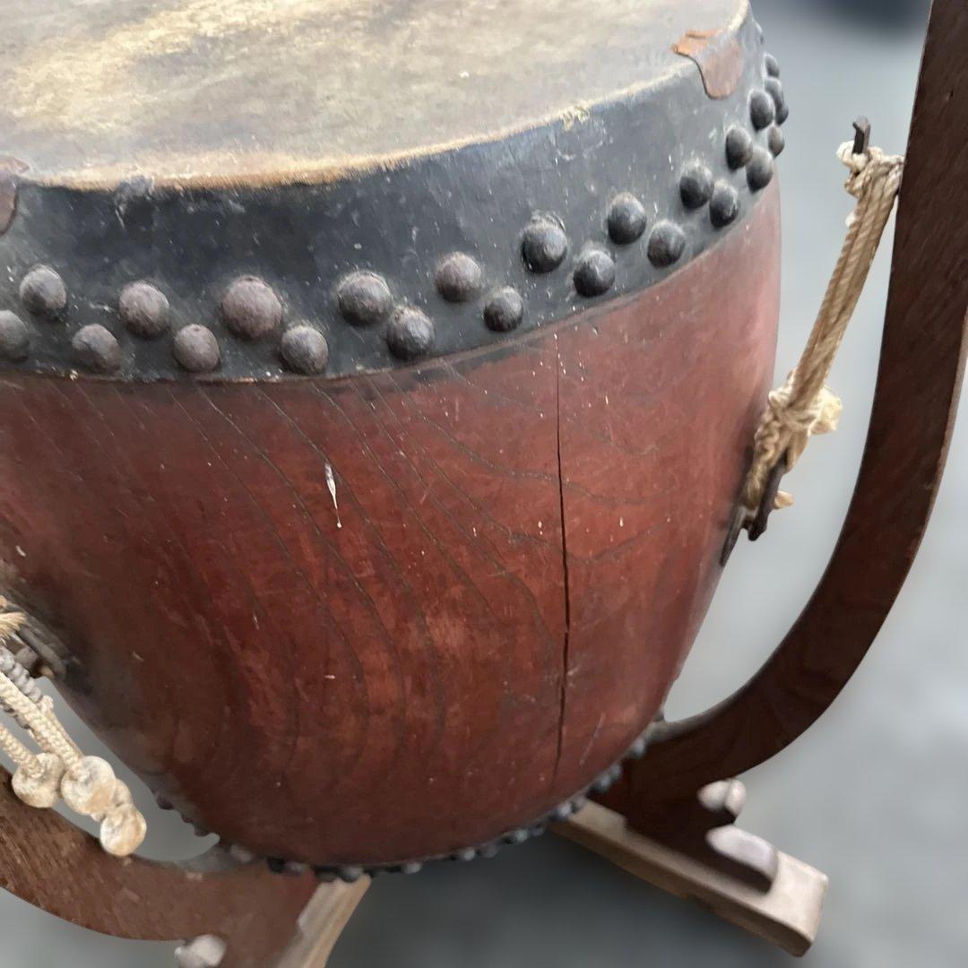 瞬間的お値下げ❣️和太鼓 木製 スタンド付き