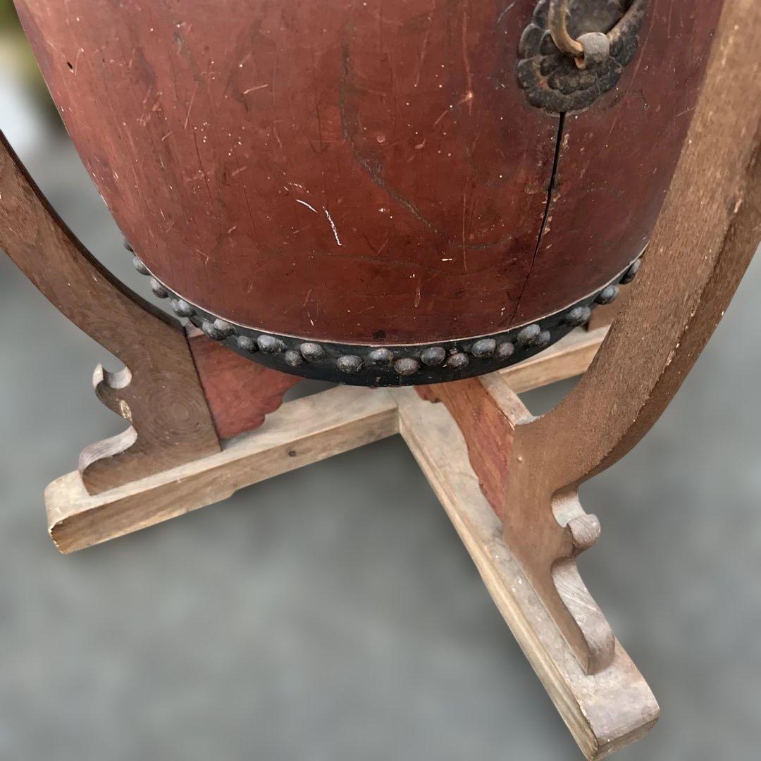 瞬間的お値下げ❣️和太鼓 木製 スタンド付き