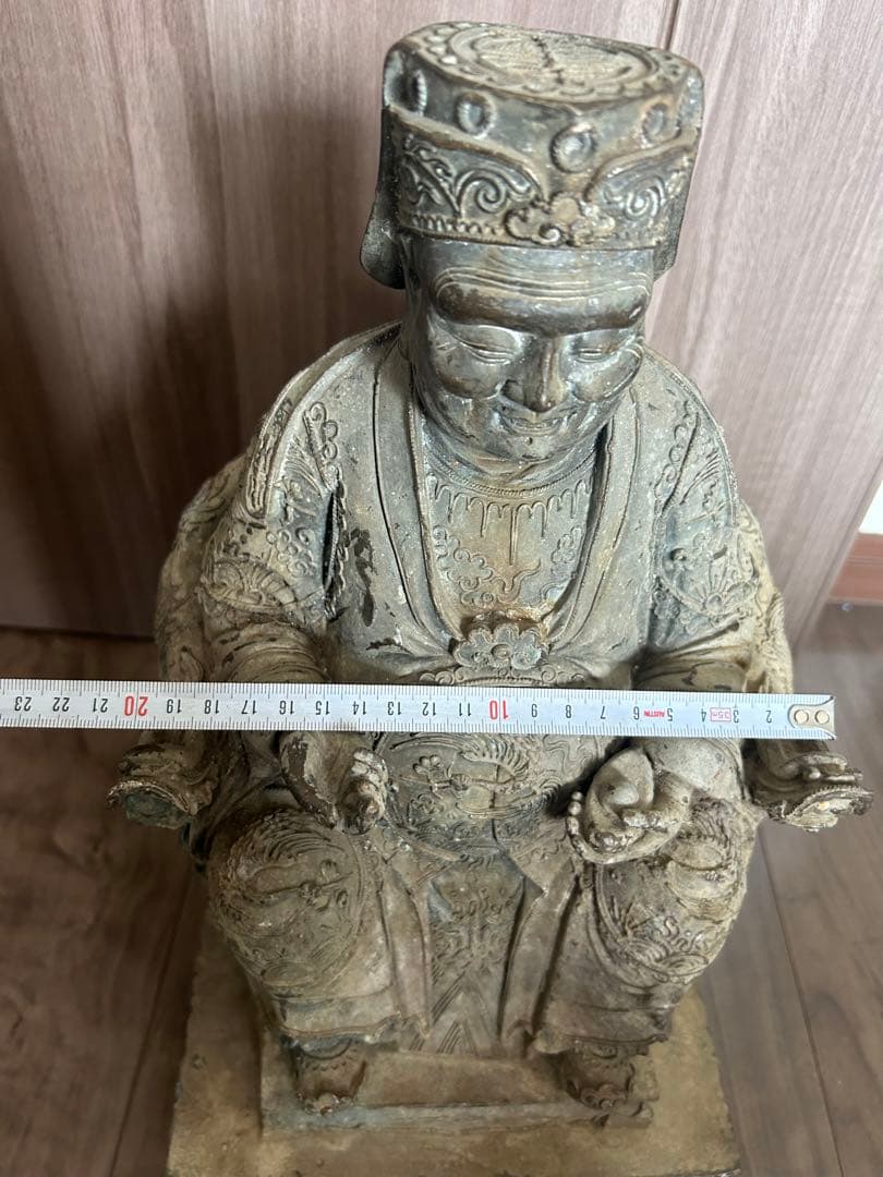 古董，財神像，（大）古銅製，清時代，重10千克