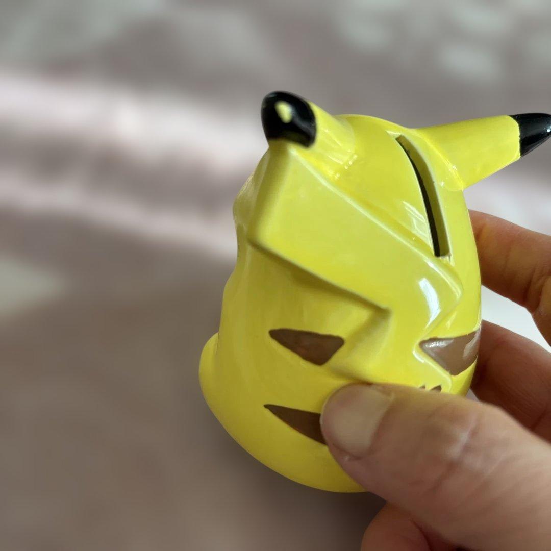 平成レトロ　初期　ピカチュウ 陶器 貯金箱　小物入れ　フィギュア