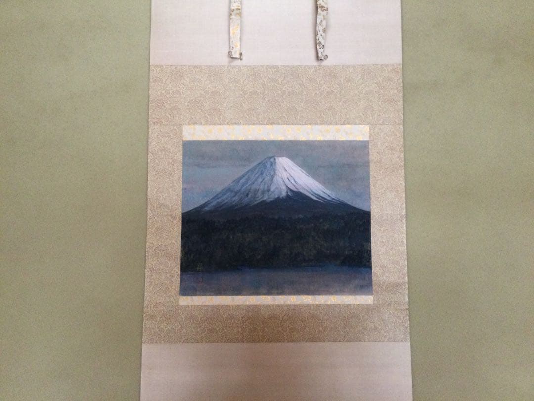 富士山の絵画 掛軸
