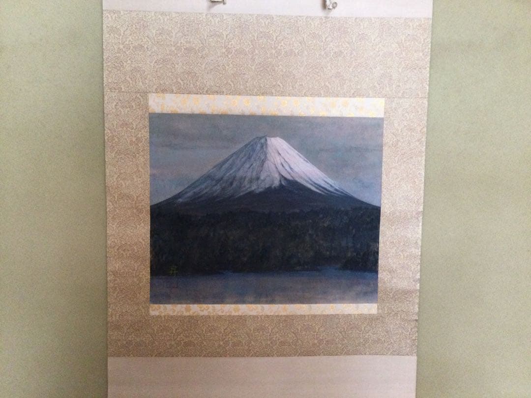 富士山の絵画 掛軸