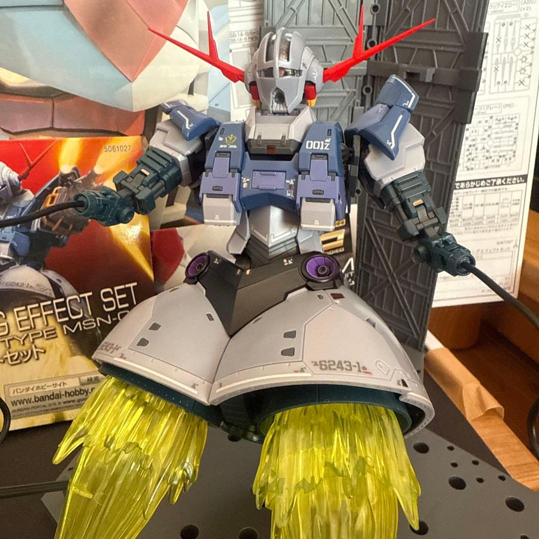 RG ジオング➕RGガンダム MS-06S 社外エフェクトパーツ付き